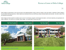 Tablet Screenshot of delta.peopleadmin.com
