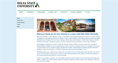 Desktop Screenshot of deltastate.peopleadmin.com