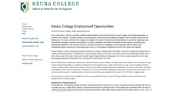 Desktop Screenshot of keuka.peopleadmin.com